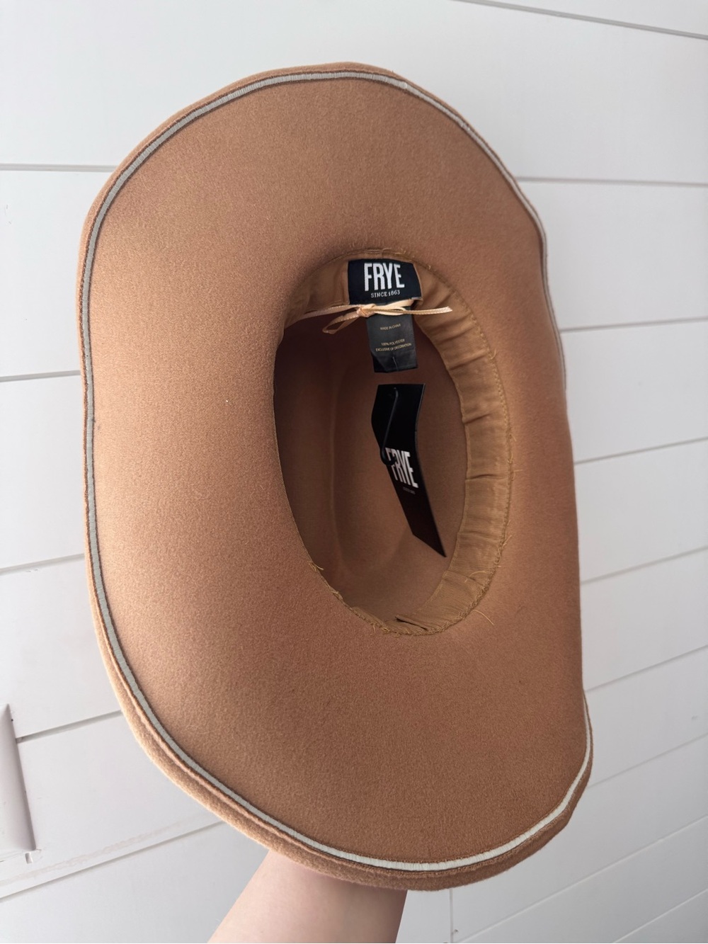 FRYE Western Hat with Feather Detail - Picture 6 of 8